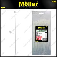 Gambar MOLLAR 89-122 Kabel Ties Putih 2.5 x 150 mm Nylon Cable Tie - 100 pcs - 93-156 dari Mollar Kota Cirebon 1 Tokopedia
