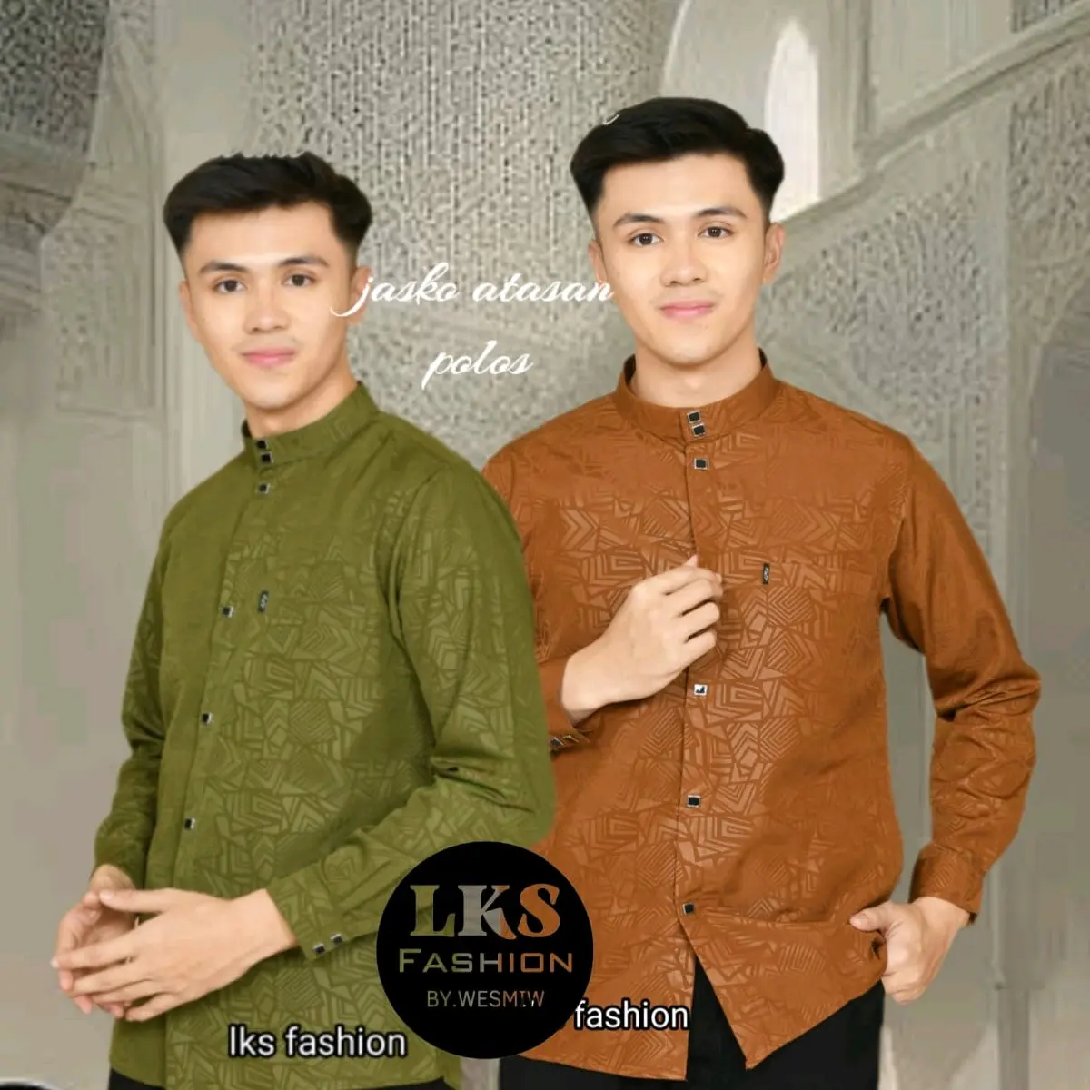 kemko embos bahan  Katun pilihan kesan unik dan menarik  Baju  Muslim pria dewasa atau Koko Motif kemeja Hitam Kancing Kantong Panjang kemko Sultan terbaik Tangan Nyaman