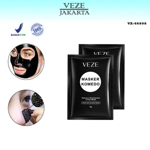 BPOM Veze Masker Komedo KEMASAN SACHET KECIL 6 GRAM Pengelupas Hitam Pembersih Hidung Wajah Pria Wanita Gel VZ66898 murah Treatment komedo organik ampuh peel off mask jerawat