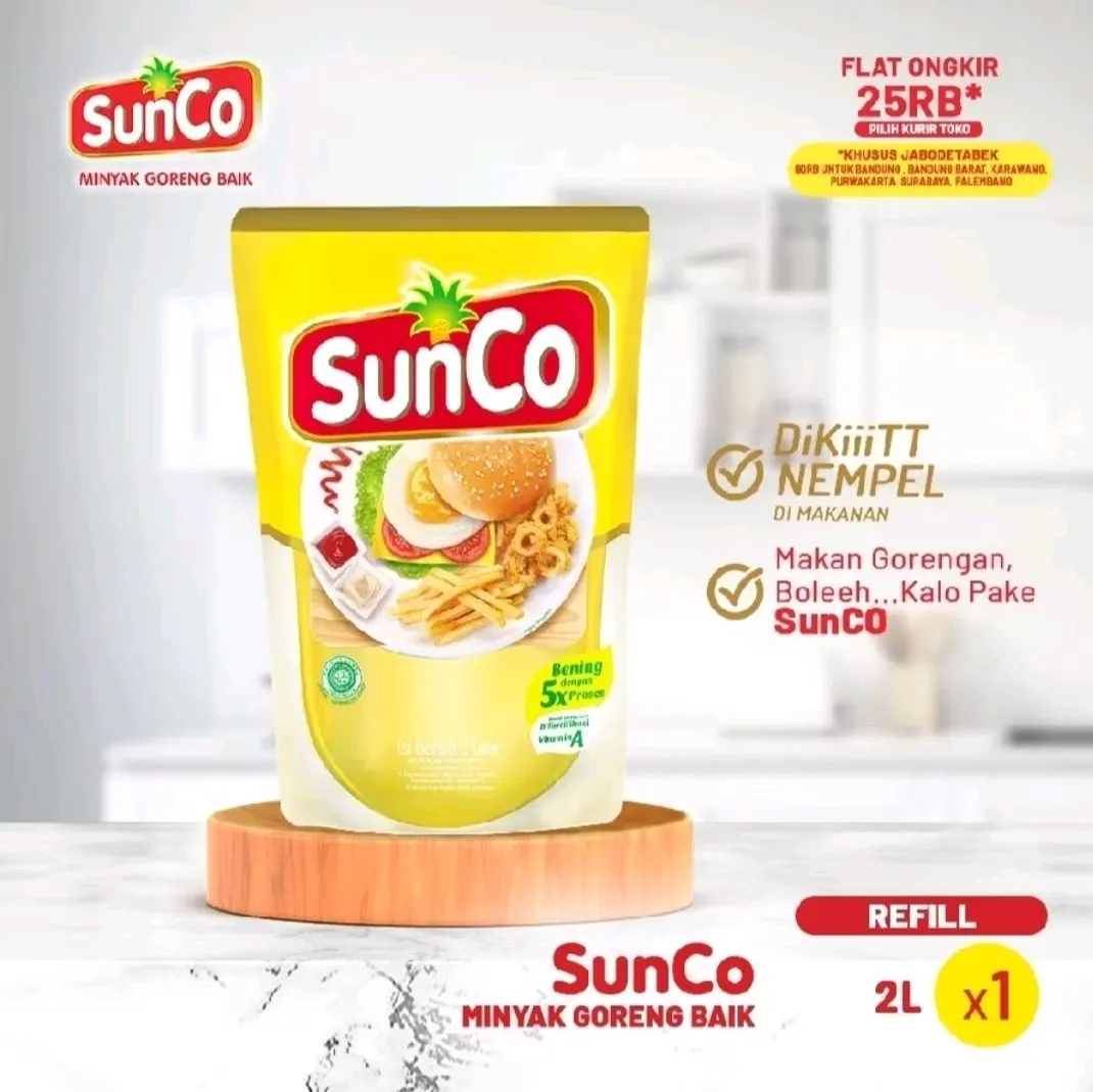 Minyak Goreng Refil Pack Sunco 2L