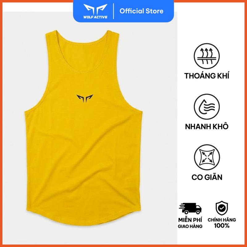 Áo Ba Lỗ Gym Nam Wolf Active Powerflex 189 Áo Ba Lỗ Tập Gym Nam Form Tôn Dáng Chất Vải Co Giãn 4 Chiều