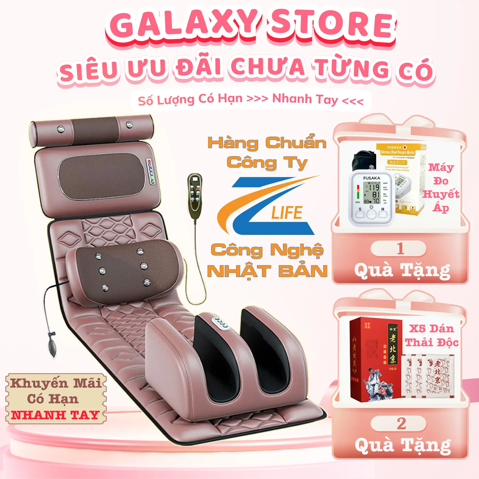 Đệm massage toàn thân, công nghệ nhật bản massage toàn thân từ đầu đến chân nệm massage xoa bóp vai gáy máy mát xa đa năng cao cấp