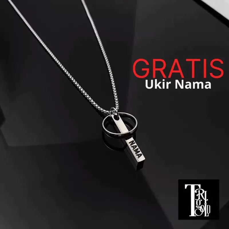 KALUNG TITANIUM PRIA MODEL KOREA KALUNG TITANIUM PRIA KEREN