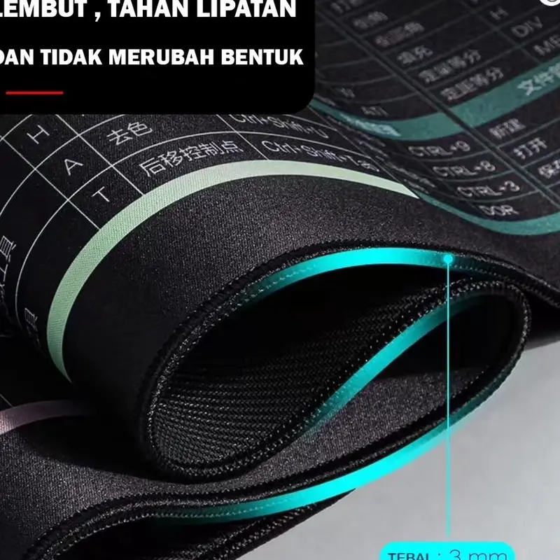 Kualitas Dijamin Mouse Pad Bahassa indonesia MS office word excel PPT PS GAMING XL Desk Mat | Alas Mouse Ukuran Besar Anti Slip/KUNCI PANAS mouse pad 7
