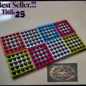 GOSOKAN Boom Tengkorak Titik 25 Isi 100 Kupon Belakang Kartu Logo Kualitas Terjamin Tinta Sablon Tebal Kertas Tebal