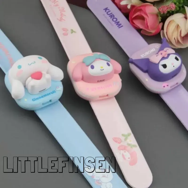 Jam Tangan Sanrio/Jam Tangan Kuromi Cinamurol Melody Anak Led Dengan Lampu