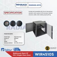 Gambar Wallmount Rack INDORACK WIR4510S Glass Door Rak Server 10U Depth 450mm dari RADIAN JAYA Kota Administrasi Jakarta Utara 5 Tokopedia