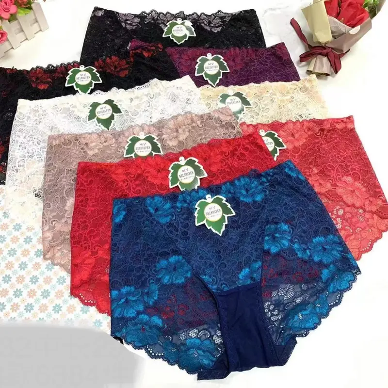 cd renda // celana dalam wanita full brokat  Full Coverage 4