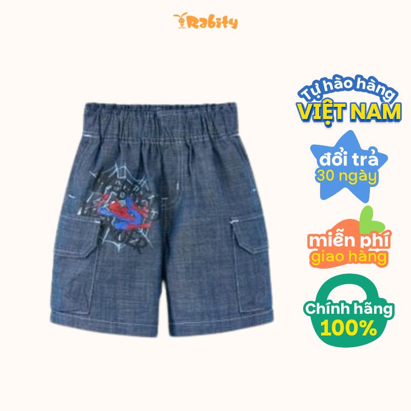 Quần short mùa hè cho bé trai Rabity kaki in hình Spiderman 532.011