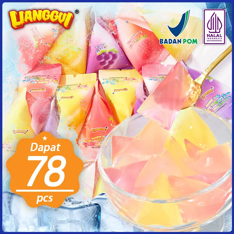 [ LUVMI ] JELLY SEGITIGA ANEKA RASA  | JELI AGAR ANEKA RASA | MANGGA | JERUK | NANAS | ANGGUR | BLUBERI | STROBERI | LECI  | VIRAL  | JELI 200G 0