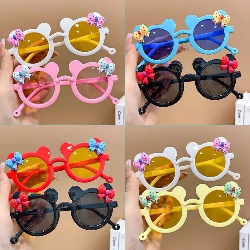 Kacamata Fashion Anti Radiasi Kacamata Anak Mouse Pita Imut Sunglasses 0