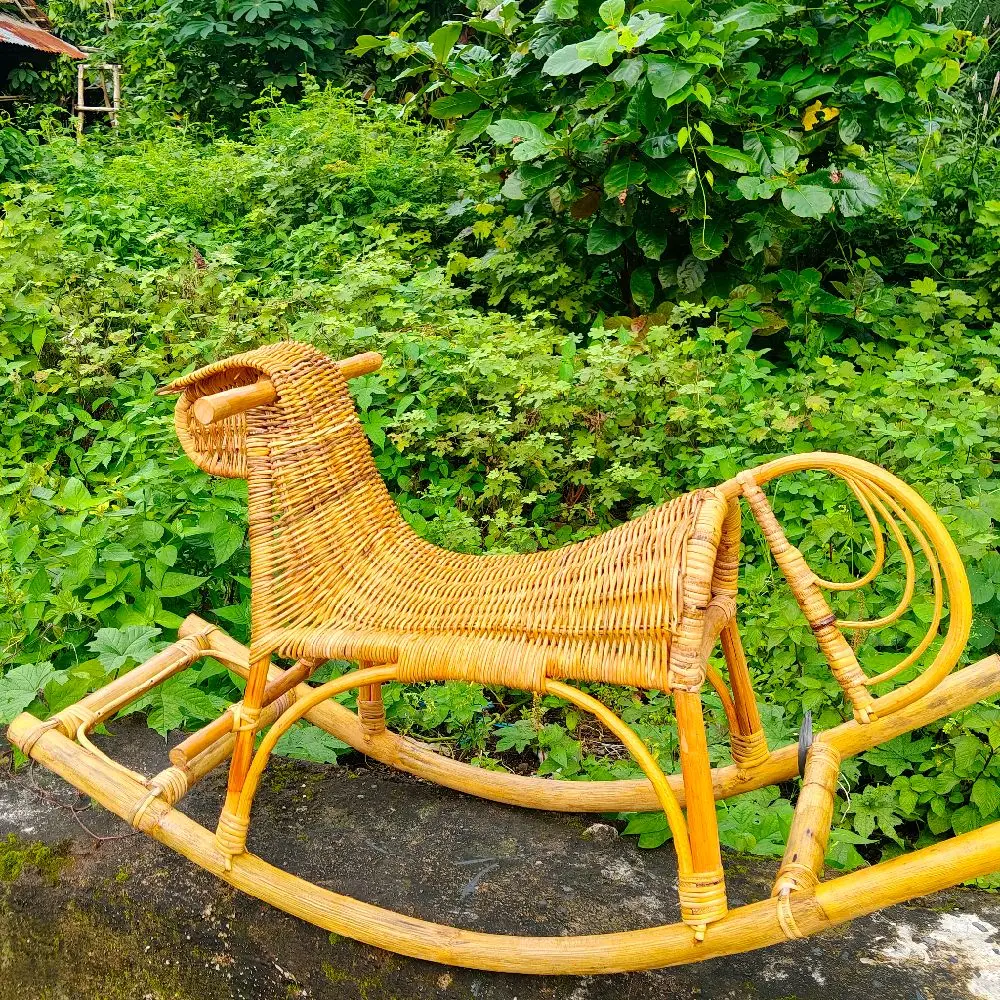 Kuda Rattan Mainan Anak Rotan Alami Kualitas Terbaik Dan Kokoh