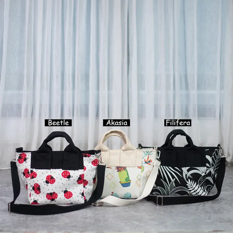 SPNB Slingbag Tas Selempang Mini Kanvas Selin FLR 0