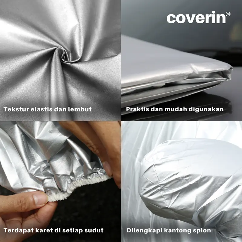 Sarung Mobil Kijang Innova barong Body Cover mobil Polyester silver Car -COVERIN 5