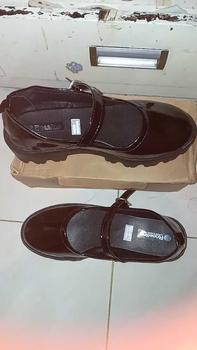 Product Review of Sepatu loafers wanita sepatu Loly MJ Hitam Putih Shoes Sandal Sendal fantofel  korea from s**n 3