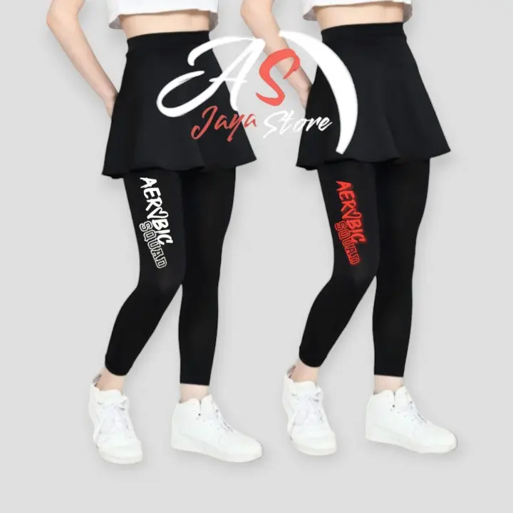 legging rok panjang/legging rok panjang aerobik/legging rok panjang fitness/legging rok panjang senam/legging rok olahraga gym  fitness 0