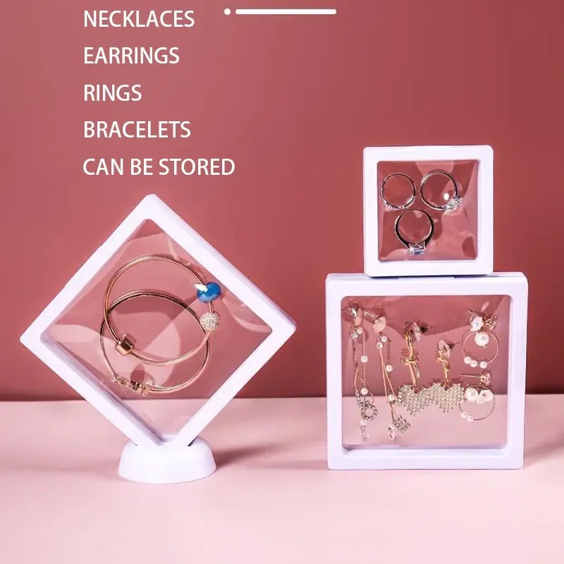kotak perhiasan/ bingkai kotak tempat perhiasan transparan/ box cincin/ box perhiasan box accecories/ box plastik elastis 6