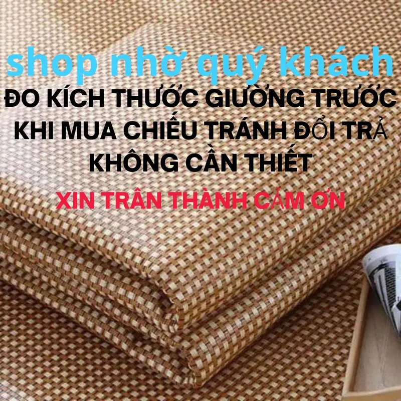 Chiếu mây điều hòa lót lụa cao cấp  siêu thoáng mát hàng loại 1 1