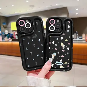 SS1035 Softcase Casing Double Cute Picture Compatible For Oppo A1 A1K A3X A5 A5S A7 A8 A9 A12 A15 A16 A16E A17 A17K A18 A31 A33 A37 A38 A39 A40 A52 A53 A54 A55 A57 A58 A60 Cover Silikon Case RS