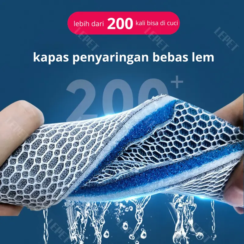 Busa Kapas Filter Nano Aquarium Kolam 8D 8 Layers 30x40x2 CM Import Tahan Lama Bahan Tebal Premium Filter 6