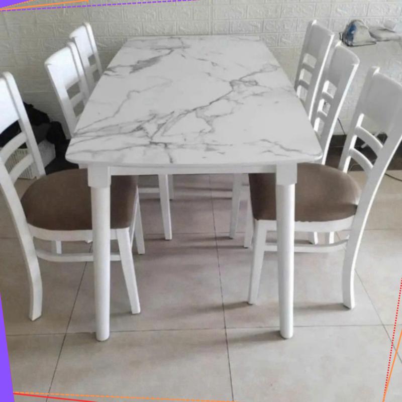 Product Introduction of Bàn Ăn Cơm Giả Đá 6 Ghế - Bộ Bàn Ăn Gia Đình 6 ghế cabin trắng - TH Ngọc Mai - BH 12 tháng 102
