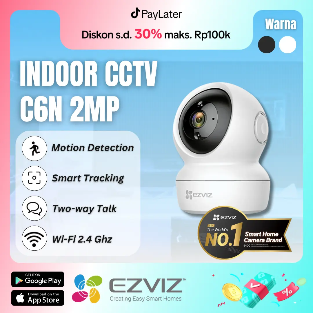 EZVIZ C6N 2MP Smart IP Indoor CCTV Camera Full HD 1080p Night Vision Digital Lens