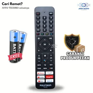 Remote TV Polytron LCD LED Android Smart TV 81J172 81J208 Non Voice / Remot Smart TV Polytron 81J172