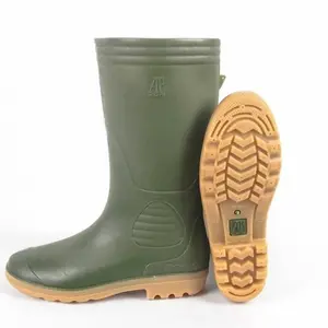 PROMO!!!Sepatu Boot Tinggi AP 9506 AP Boots Hijau Karet Lokal Anti Air & Slip Lentur Petani Perkebunan | Hot Item