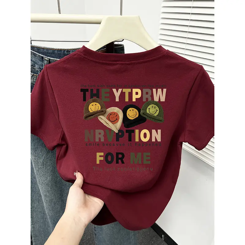 Áo Thun Ngắn Tay, Cổ Tròn, Thời Trang Mùa Hè, Phong Cách Cổ Điển In Hình Hoạt Hình, Hàng Mới Về