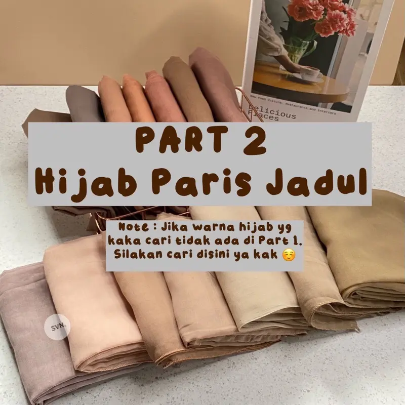 [Part 2] Segiempat Paris Polos Old Jadul Varisha Redrose Original COD