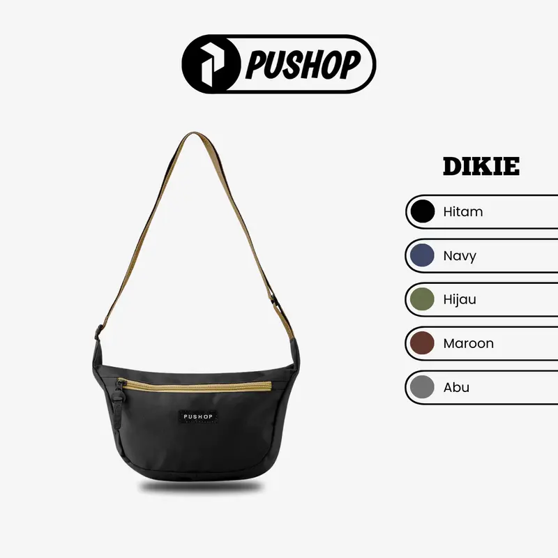 Pushop Authentic - Tas Selempang Pria Wanita Slingbag Casual Trendy Dikie 0