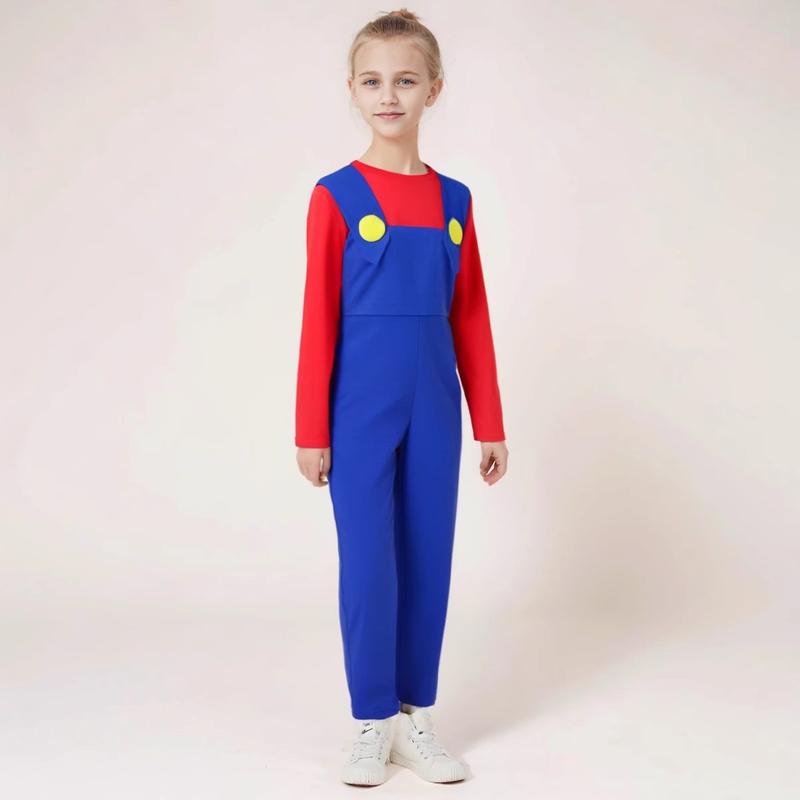 【MEGA SALE 5.5】Halloween, Giáng sinh, cosplay, trang phục anime, trang phục Mario cho trẻ em, cosplay Super Mario, trang phục dự tiệc, SS24 áo  cosplay 9