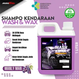 MotoGlitz Shampo Cuci Mobil Motor Snow Wash 1 Liter Varian MANLY MAN Sampo Snow Glow Wax 1Liter PH Balance Pencuci Mobil Motor Busa Car Kendaraan Aroma Maskulin