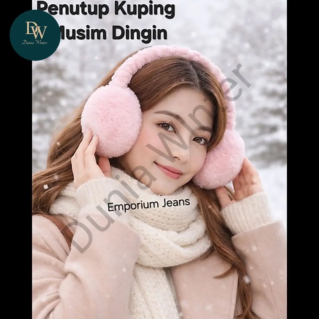 Dunia Winter Penutup Telinga Musim Dingin | Earmuff Winter Bulu Halus Overhead