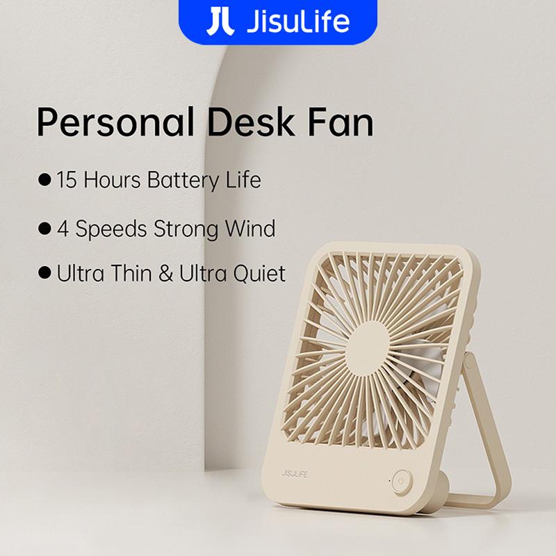 Quạt Để Bàn Cầm Tay JISULIFE, Có Thể Sạc Lại USB, Quạt Để Bàn Mini, Pin 4500 mAh, Quạt Để Bàn Nhỏ Thích Hợp Cho Văn Phòng Và Ký Túc Xá