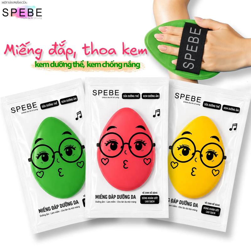 Miếng Đắp, Tán Kem Dưỡng Thể SPEBE MAX Da PU Cao Cấp 10x15cm - Dụng Cụ Thoa Kem…