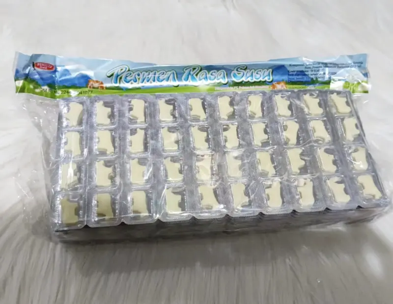 Permen Susu Jadul Bentuk Sapi Kemasan Pack 10 Lembar | Permen Hisap Rasa Susu Unik 0