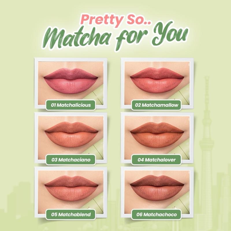 Product Introduction of Hanasui Matcha Latte Edition Mattedorable Lip Cream 4 g Lipcream 2