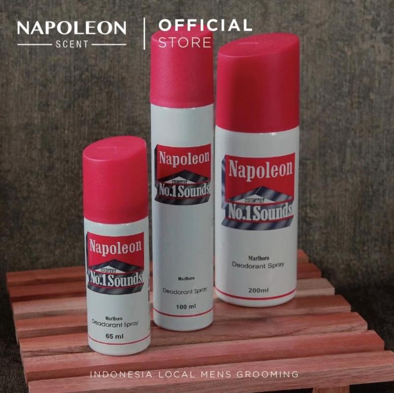 Marlboro Napoleon Parfum Deodorant Spray Pria 200ml Hitam dan Putih 6