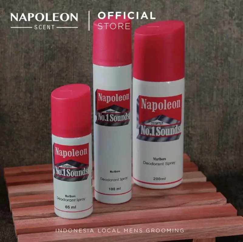 Marlboro Napoleon Parfum Deodorant Spray Pria 200ml Hitam dan Putih 5