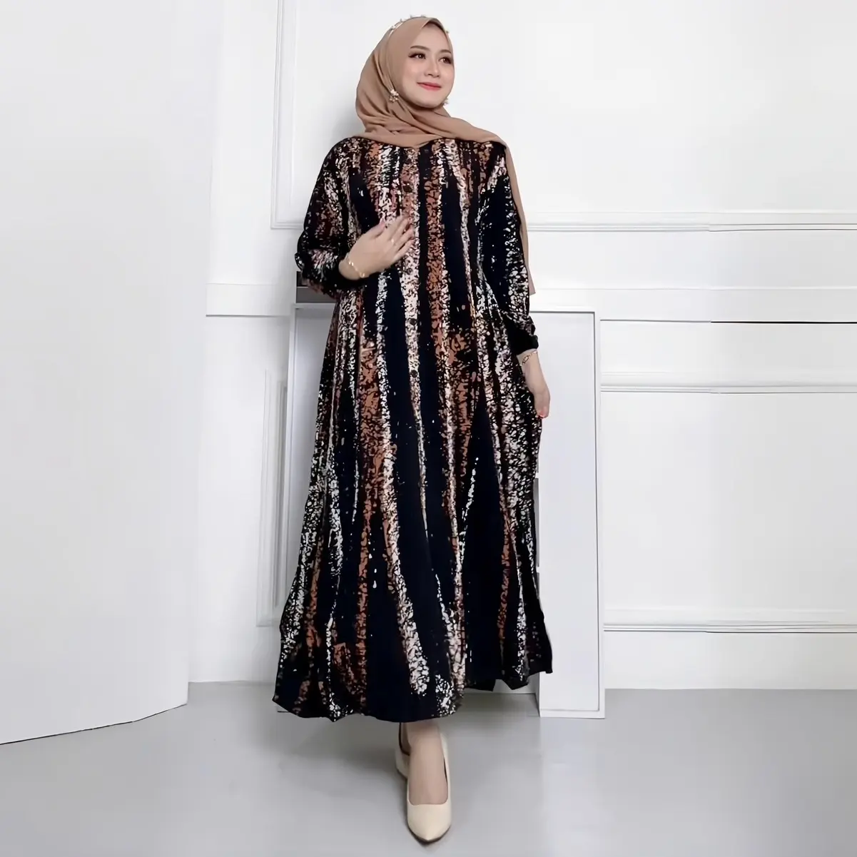 SALUR - GAMIS BUSUI RAYON TWILL 100% PREMIUM CAP MALAMAN PEKALONGAN