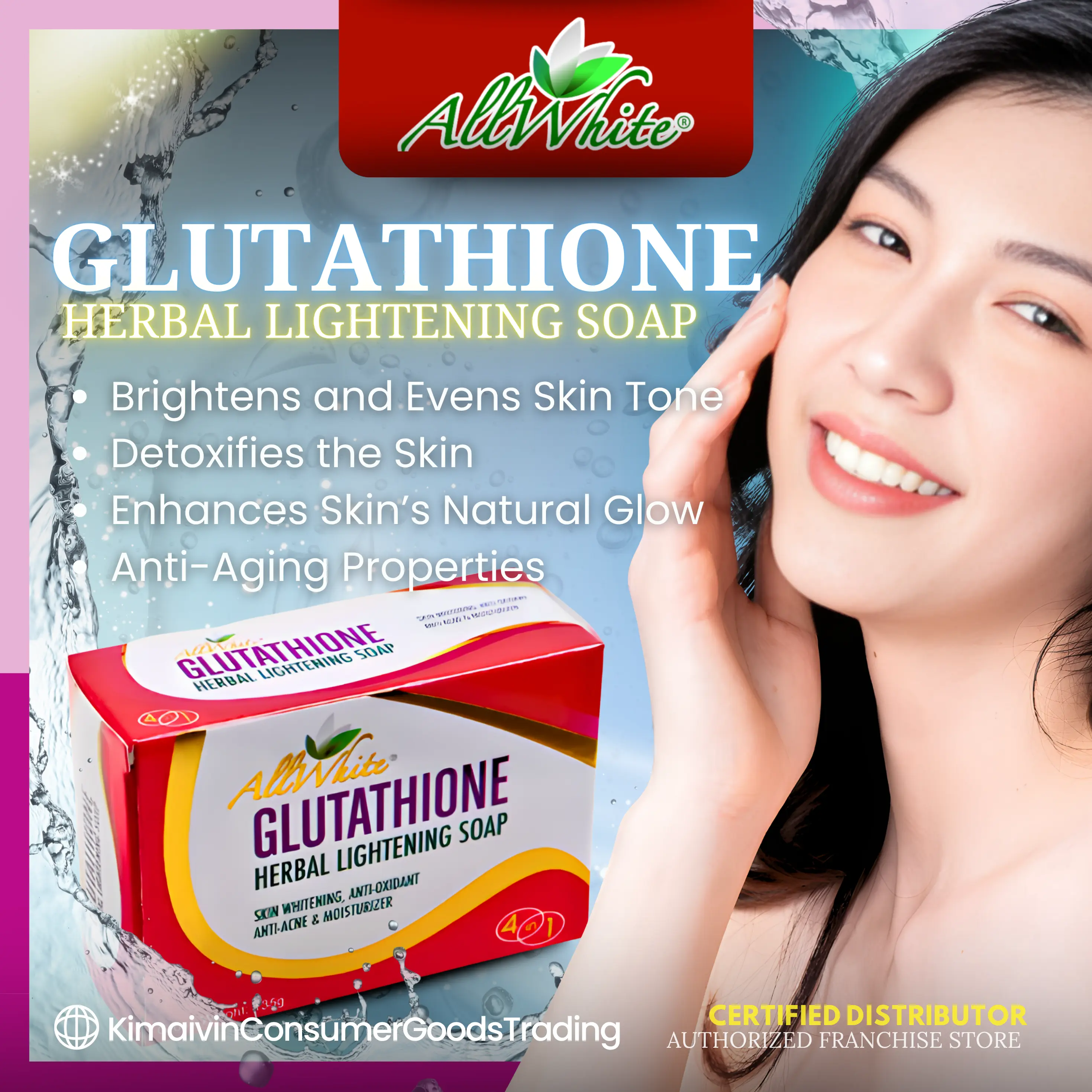 all white glutathione soap AllWhite Glutathione Herbal Lightening Soap 135g - Skin Repair Body Care  Cleansing, Skin Whitening, Anti-Oxidant, Anti-Acne, Moisturizer