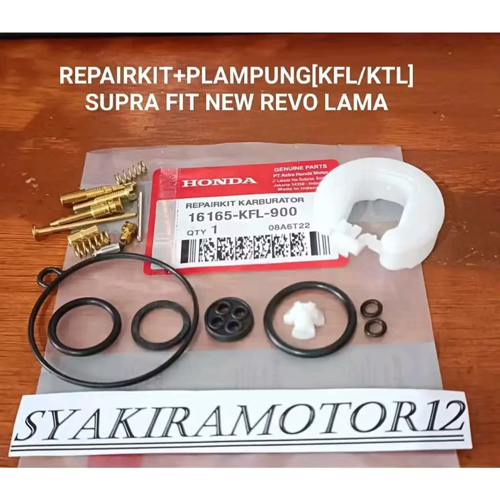 REPAIRKIT + PLAMPUNG KARBU [ KFL ] SUPRA FIT NEW REVO LAMA 100 CC PARKIT PELAMPUNG KARBURATOR HIGH QUALITY