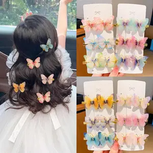 jepitan jepit rambut  6 jepit rambut bunga kecil untuk anak perempuan, putri, flora cantik, aksesoris rambut anak-anak, hiasan kepala, poni, jepit rambut, jepit samping Clips