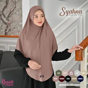 Syahnaa Khimar Instan Jumbo Hijab Bergo Jersey Non Ped