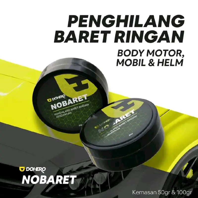 Dohero nobaret | Compound penghilang baret ringan motor dan mobil kemasan 50gr 0