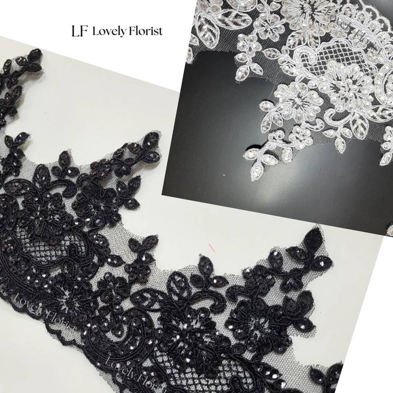Border lace sulam rendah /French lace/Eyelash border 1/2 meter - TikTok ...
