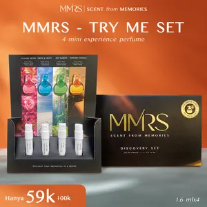 MMRS Try-Me Set Secondary: 4 Mini Experience Perfume - Flower Bath 1,6ml & Sunday Nap 1,6ml & Morning Breeze 1,6ml & Blooming Dawn 1,6ml
