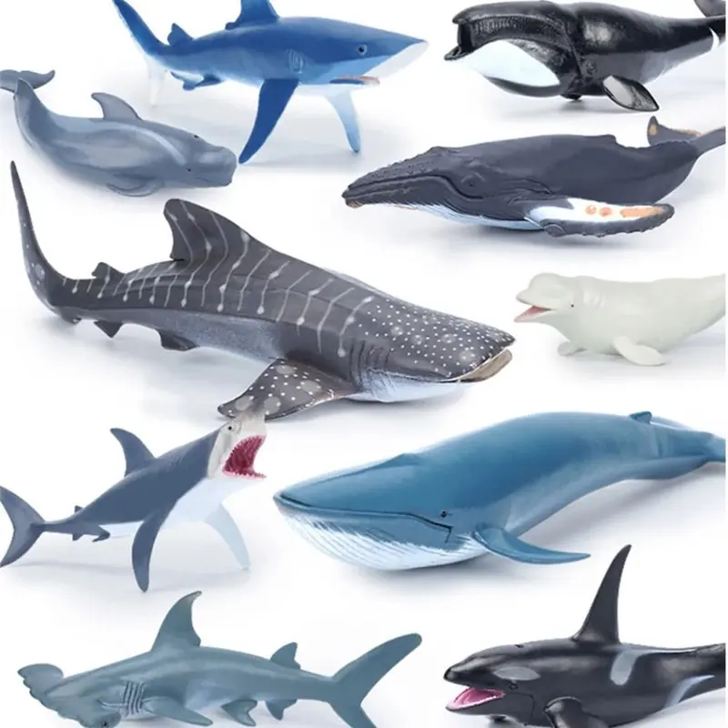 Mô Phỏng Động Vật Biển, Cá Mập Shark Cachalot, Tượng Người Cá PVC, Đồ Chơi Giáo Dục, Cá Voi, Hammerhead, Mô Hình Hành Động Đại Dương, Quà Tặng, Đồ Chơi 1