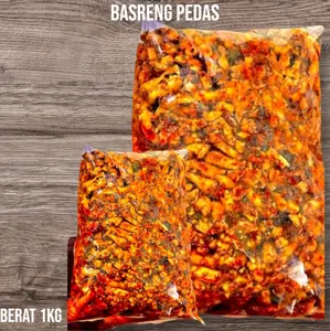 Basreng Pedas Daun Jeruk 1KG Seblak Campur Pedas Snack Makanan Ringan
